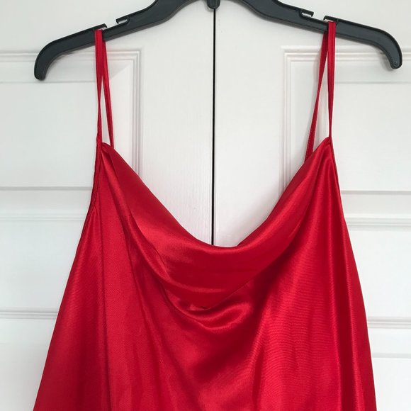 ✨HOST PICK ✨🇺🇸 Bebe Satin Midi Slip Dress (NWT) - Picture 8 of 12